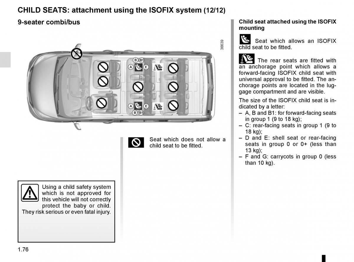 Renault Trafic III 3 owners manual / page 82