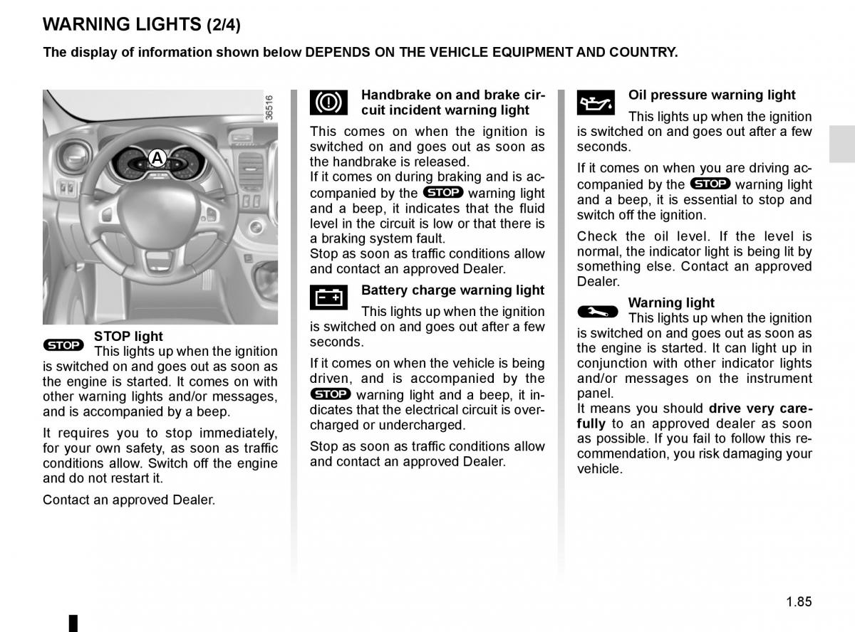 Renault Trafic III 3 owners manual / page 91