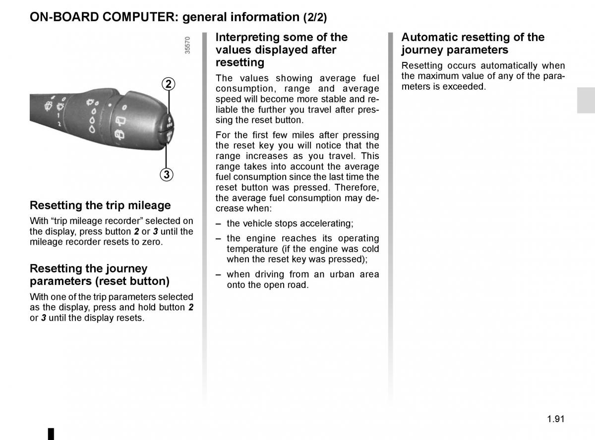 Renault Trafic III 3 owners manual / page 97