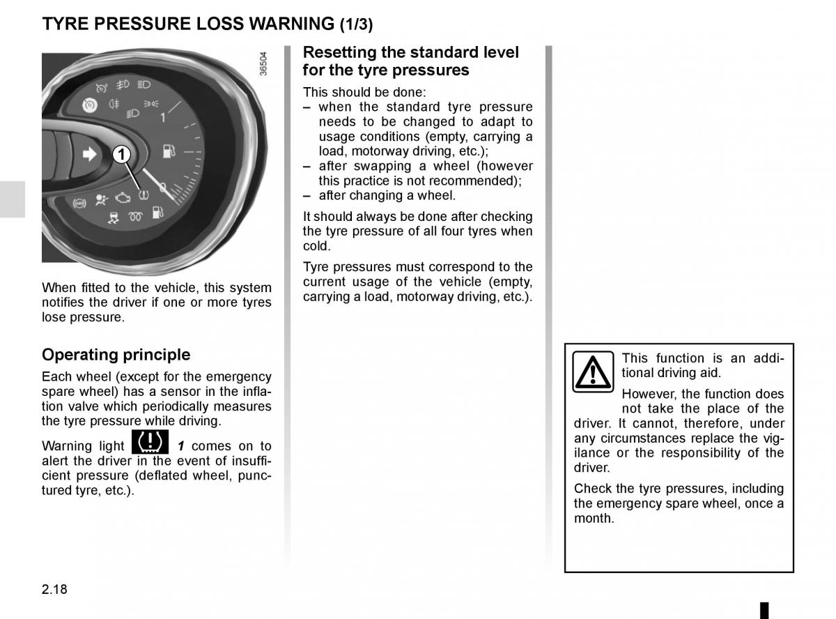 Renault Trafic III 3 owners manual / page 142