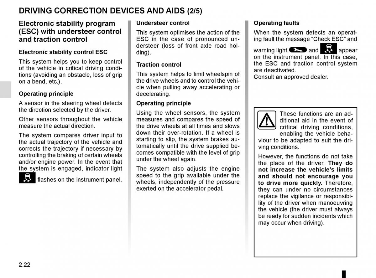 Renault Trafic III 3 owners manual / page 146