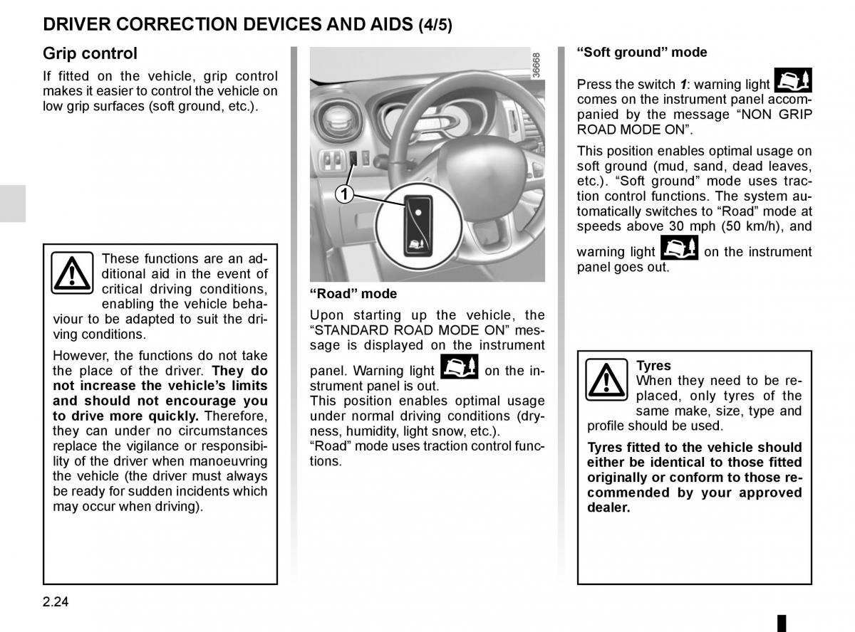 Renault Trafic III 3 owners manual / page 148