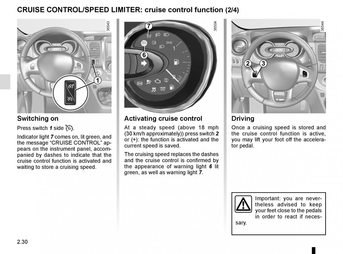 Renault Trafic III 3 owners manual / page 154