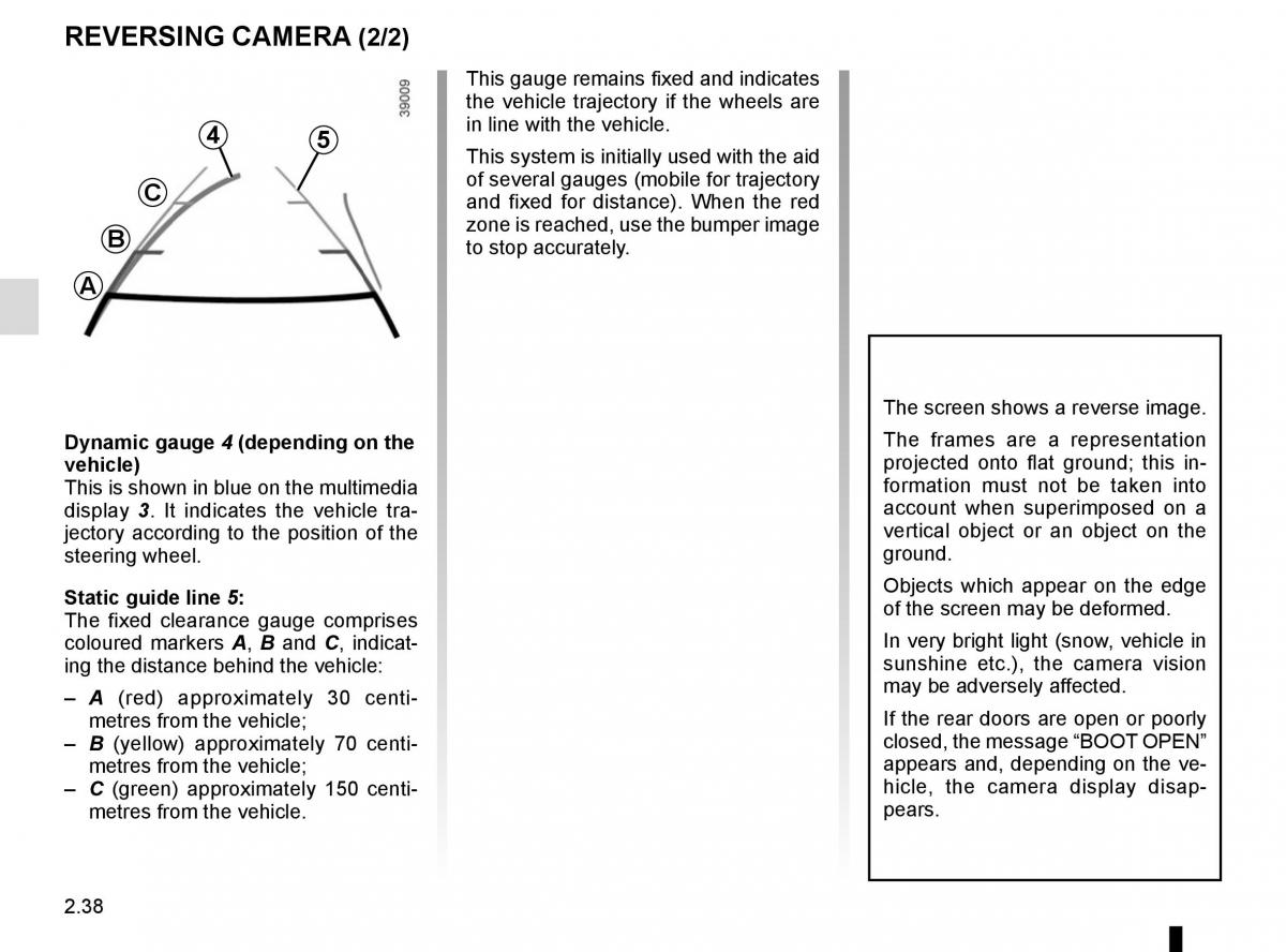 Renault Trafic III 3 owners manual / page 162