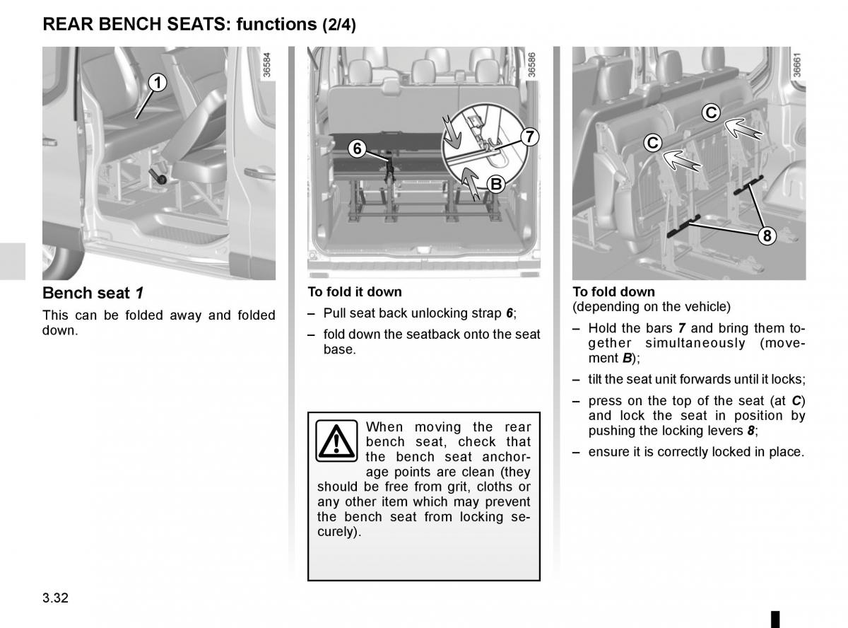 Renault Trafic III 3 owners manual / page 194