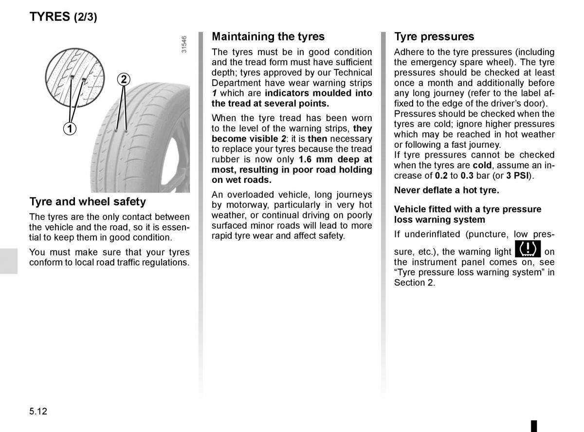 Renault Trafic III 3 owners manual / page 232