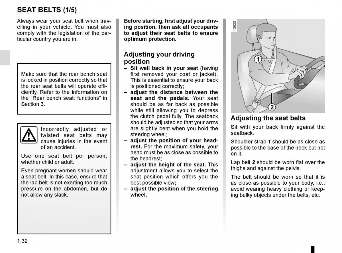 Renault Trafic III 3 owners manual / page 38