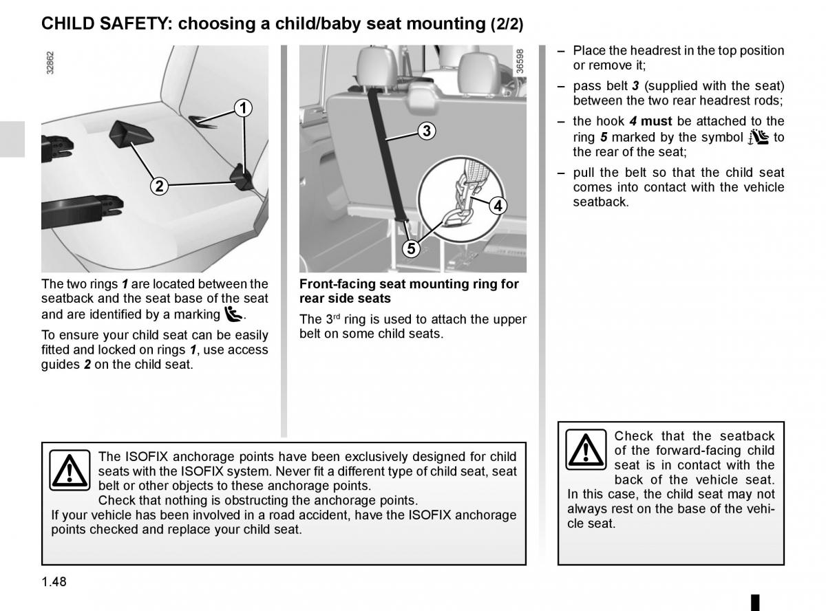 Renault Trafic III 3 owners manual / page 54