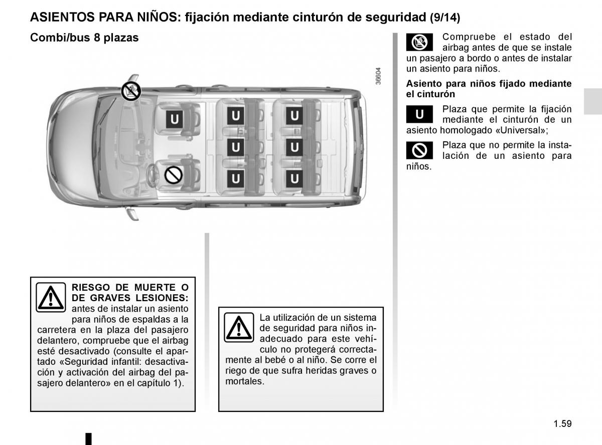 Renault Trafic III 3 manual del propietario / page 65