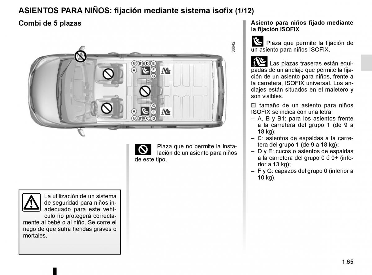 Renault Trafic III 3 manual del propietario / page 71