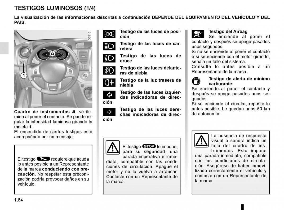 Renault Trafic III 3 manual del propietario / page 90