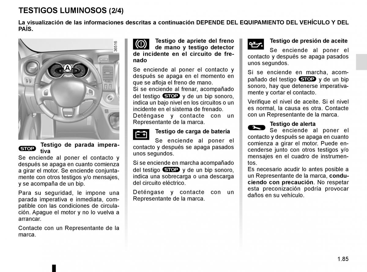 Renault Trafic III 3 manual del propietario / page 91