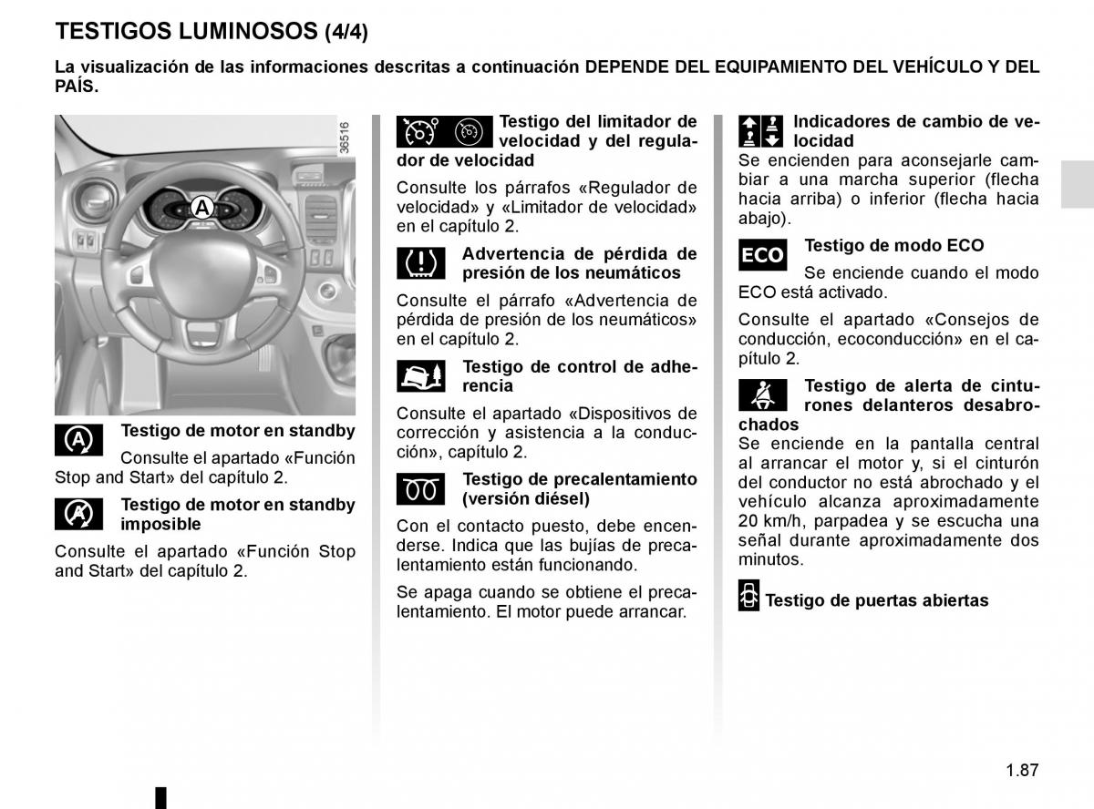 Renault Trafic III 3 manual del propietario / page 93