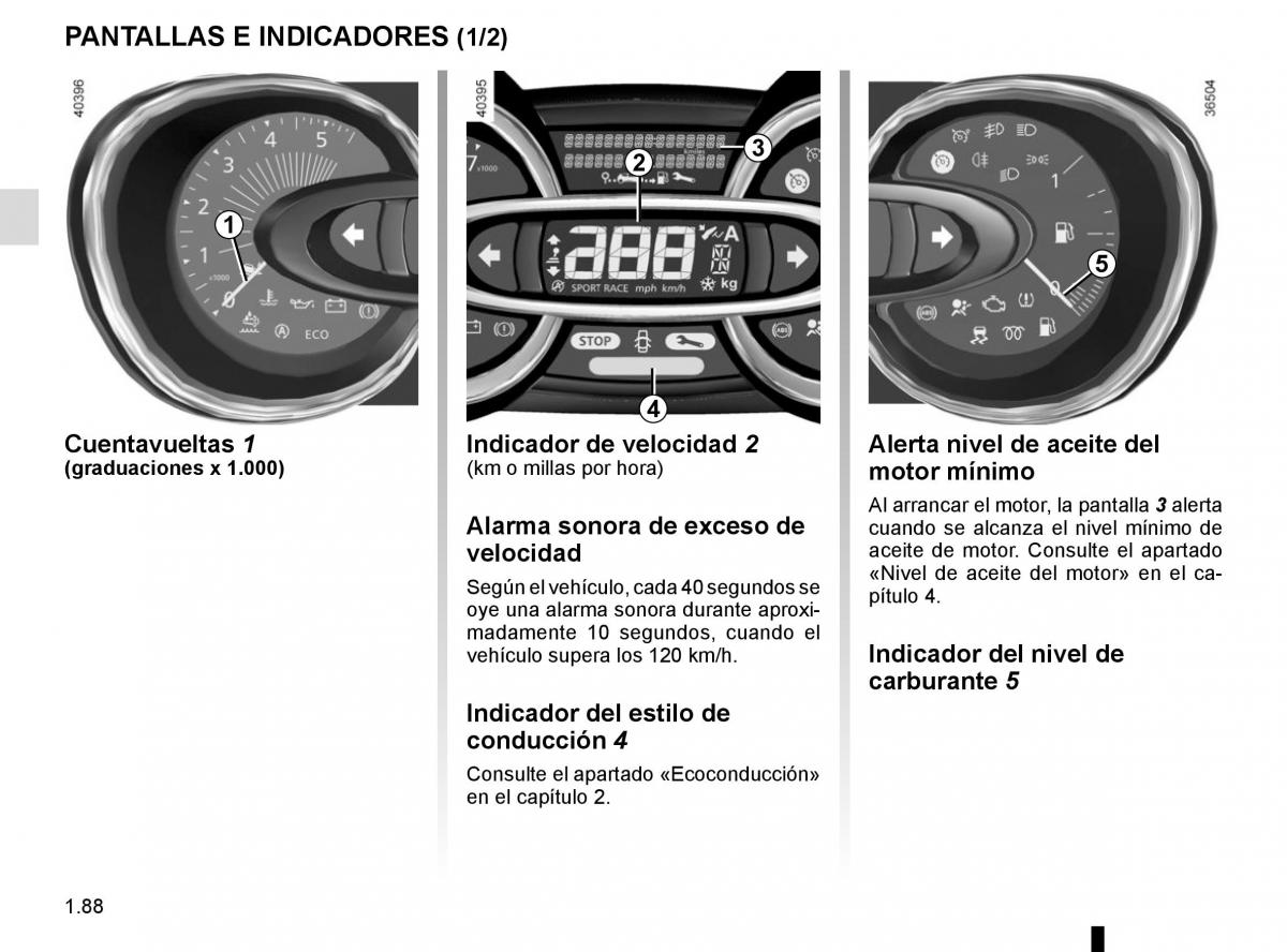 Renault Trafic III 3 manual del propietario / page 94