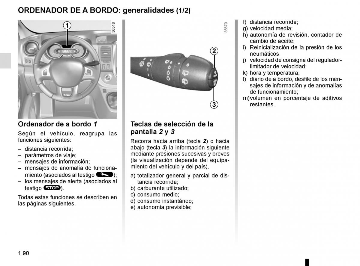 Renault Trafic III 3 manual del propietario / page 96