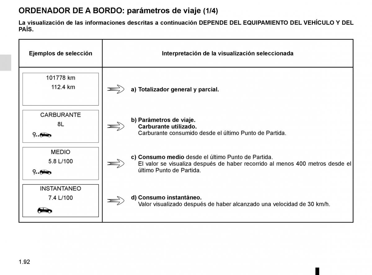 Renault Trafic III 3 manual del propietario / page 98