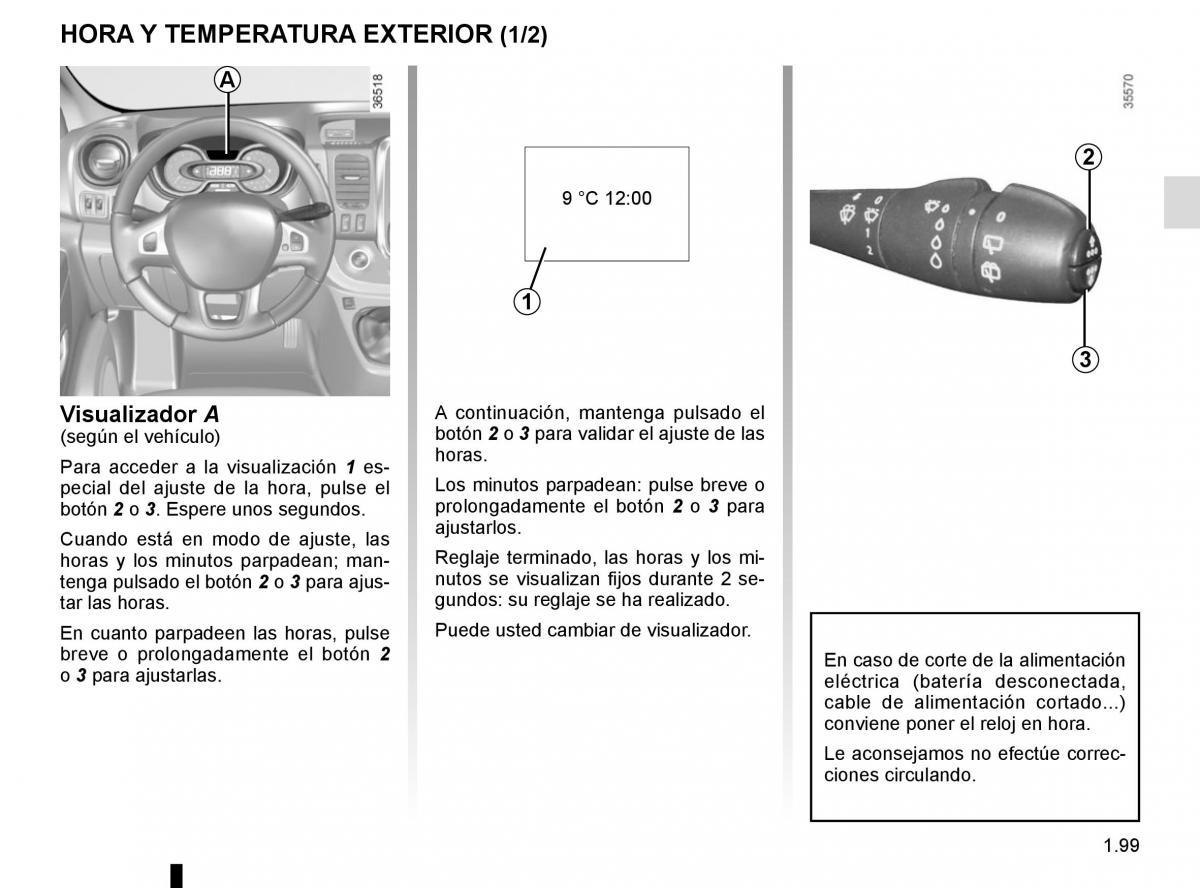 Renault Trafic III 3 manual del propietario / page 105