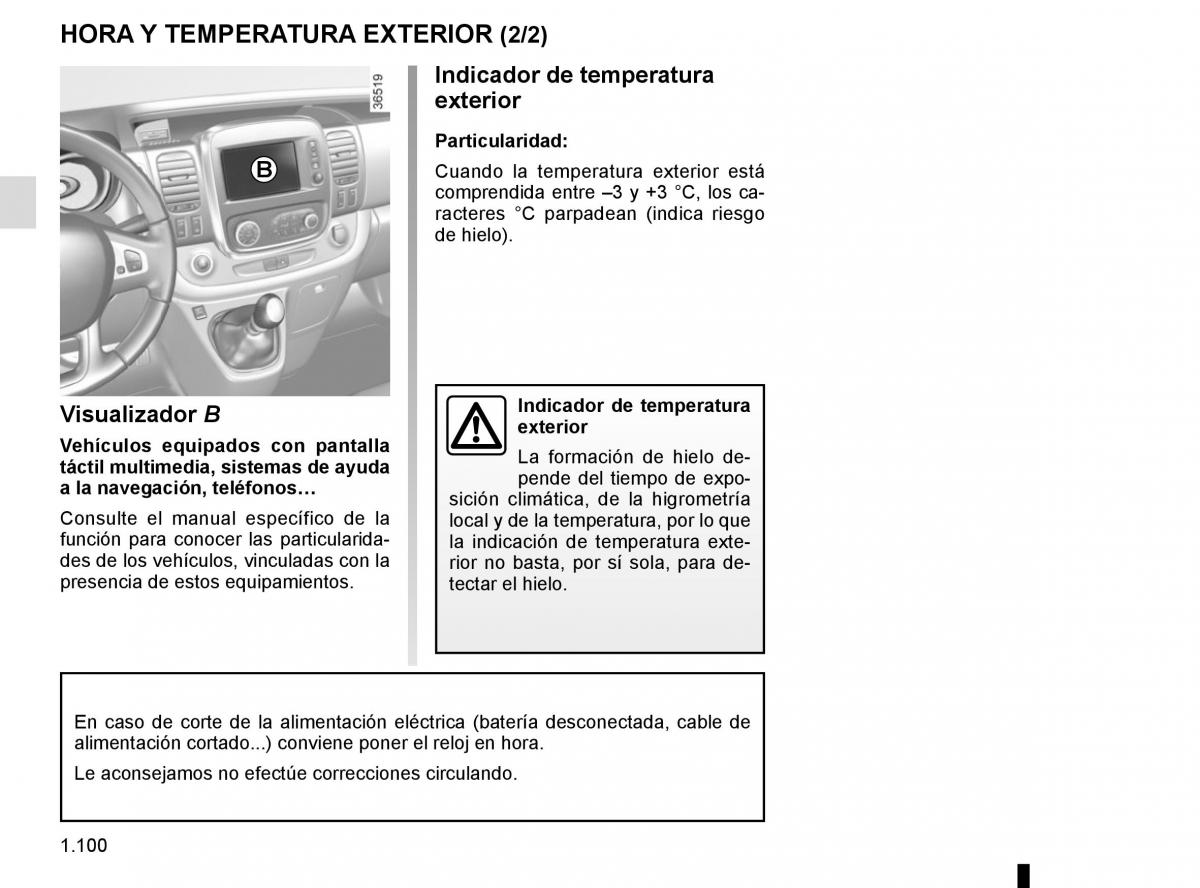 Renault Trafic III 3 manual del propietario / page 106