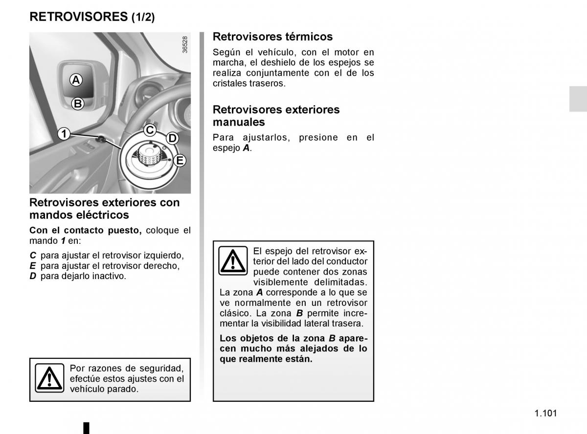 Renault Trafic III 3 manual del propietario / page 107