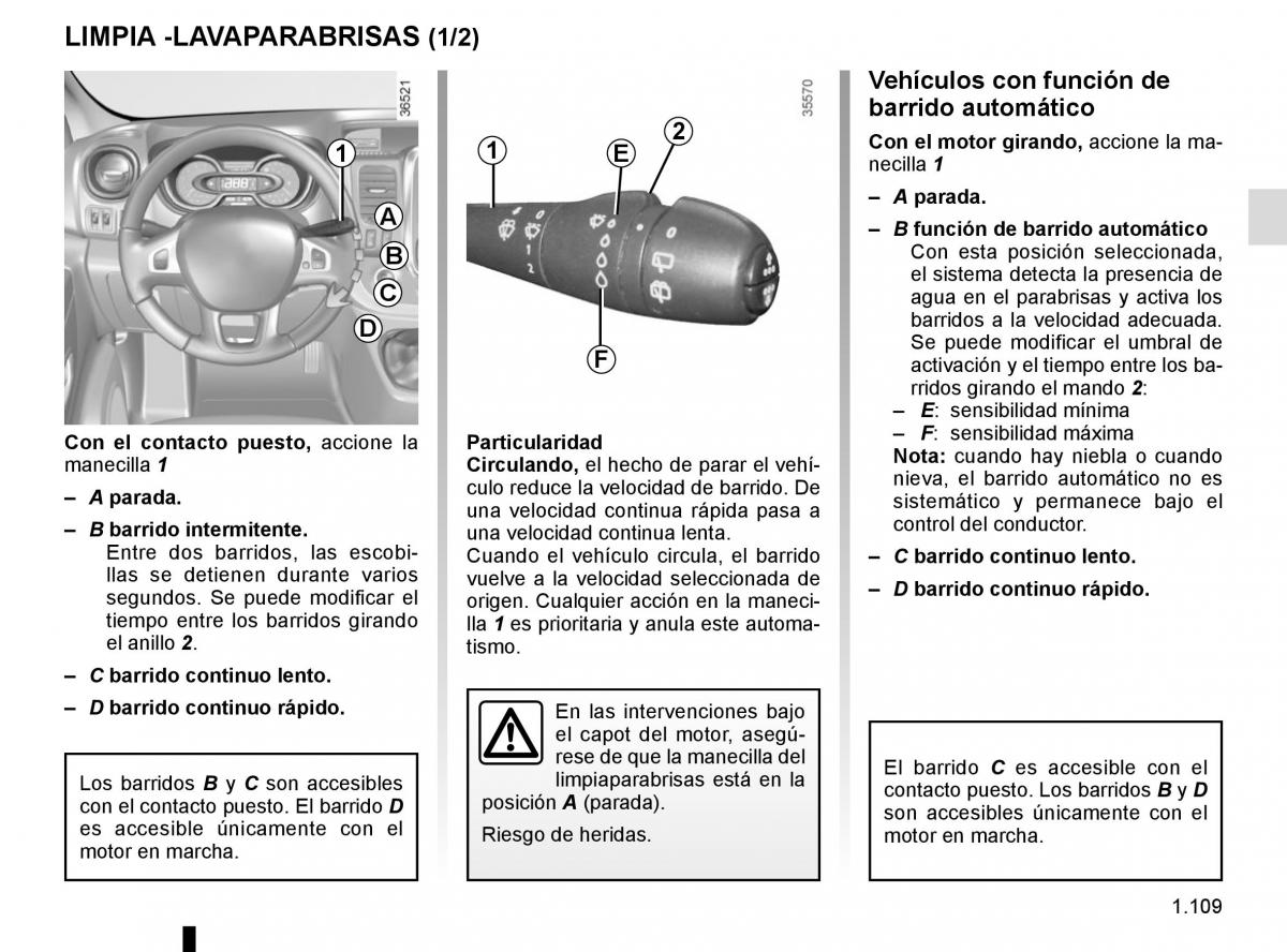 Renault Trafic III 3 manual del propietario / page 115