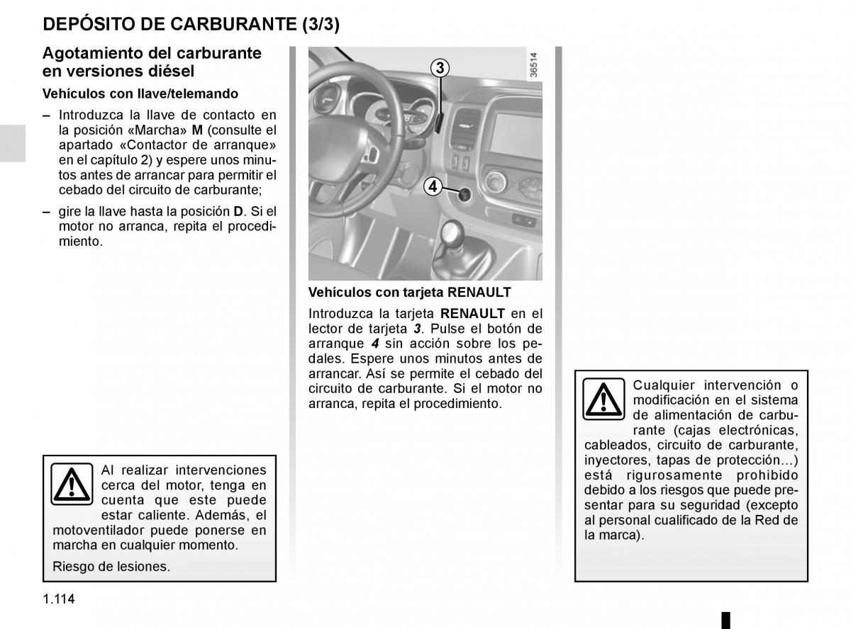 Renault Trafic III 3 manual del propietario / page 120