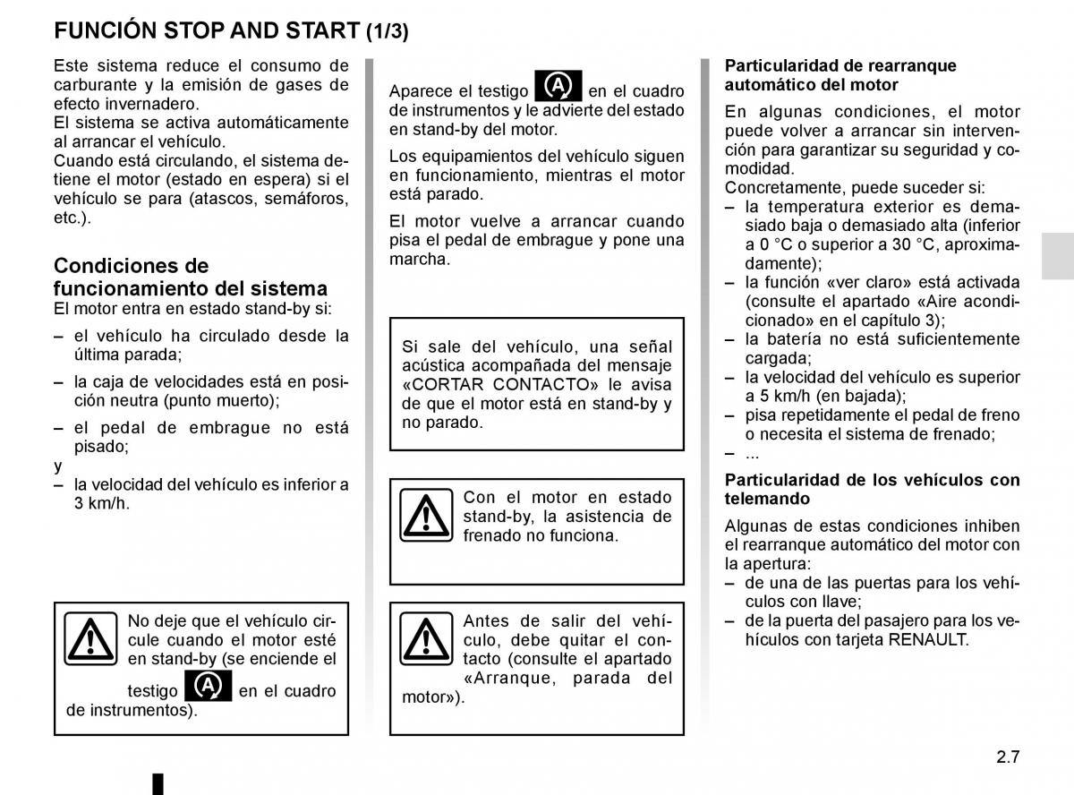 Renault Trafic III 3 manual del propietario / page 131