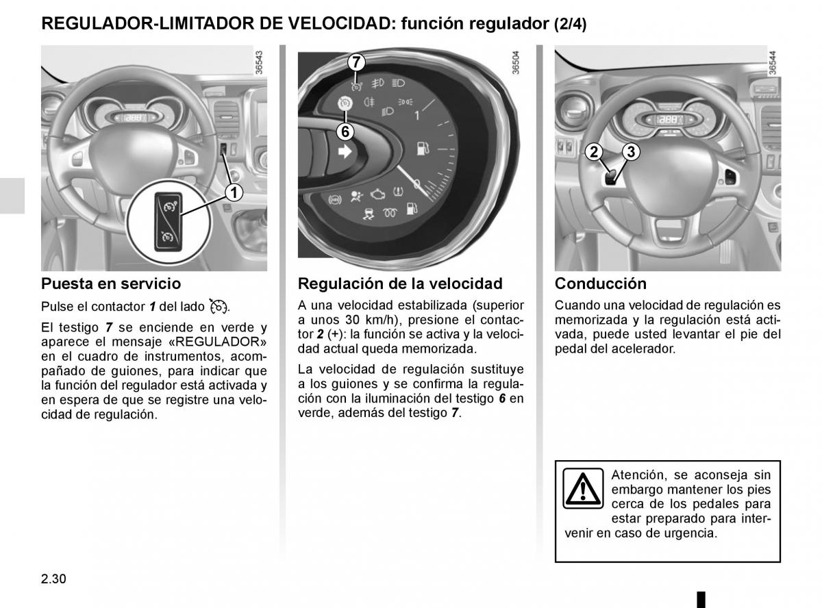 Renault Trafic III 3 manual del propietario / page 154