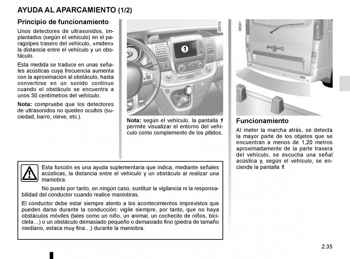 Renault Trafic III 3 manual del propietario / page 159