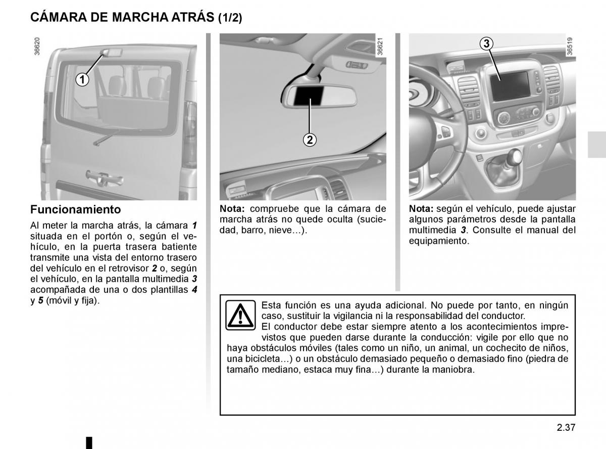 Renault Trafic III 3 manual del propietario / page 161