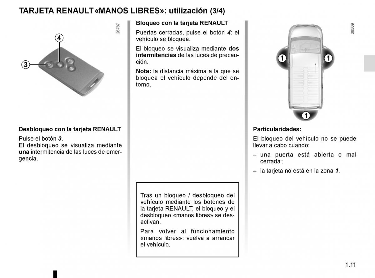 Renault Trafic III 3 manual del propietario / page 17