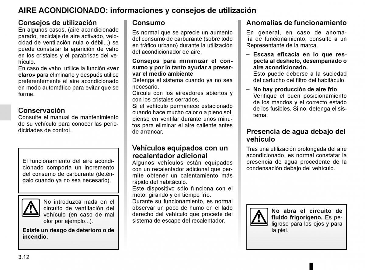 Renault Trafic III 3 manual del propietario / page 174