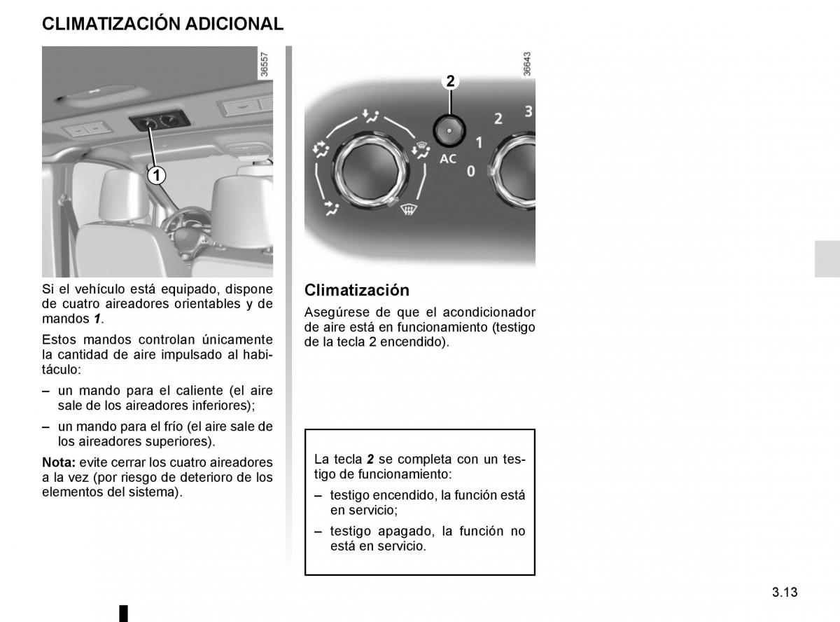 Renault Trafic III 3 manual del propietario / page 175