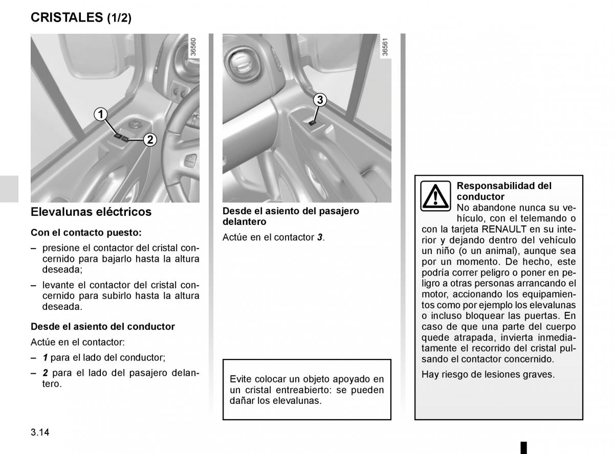 Renault Trafic III 3 manual del propietario / page 176