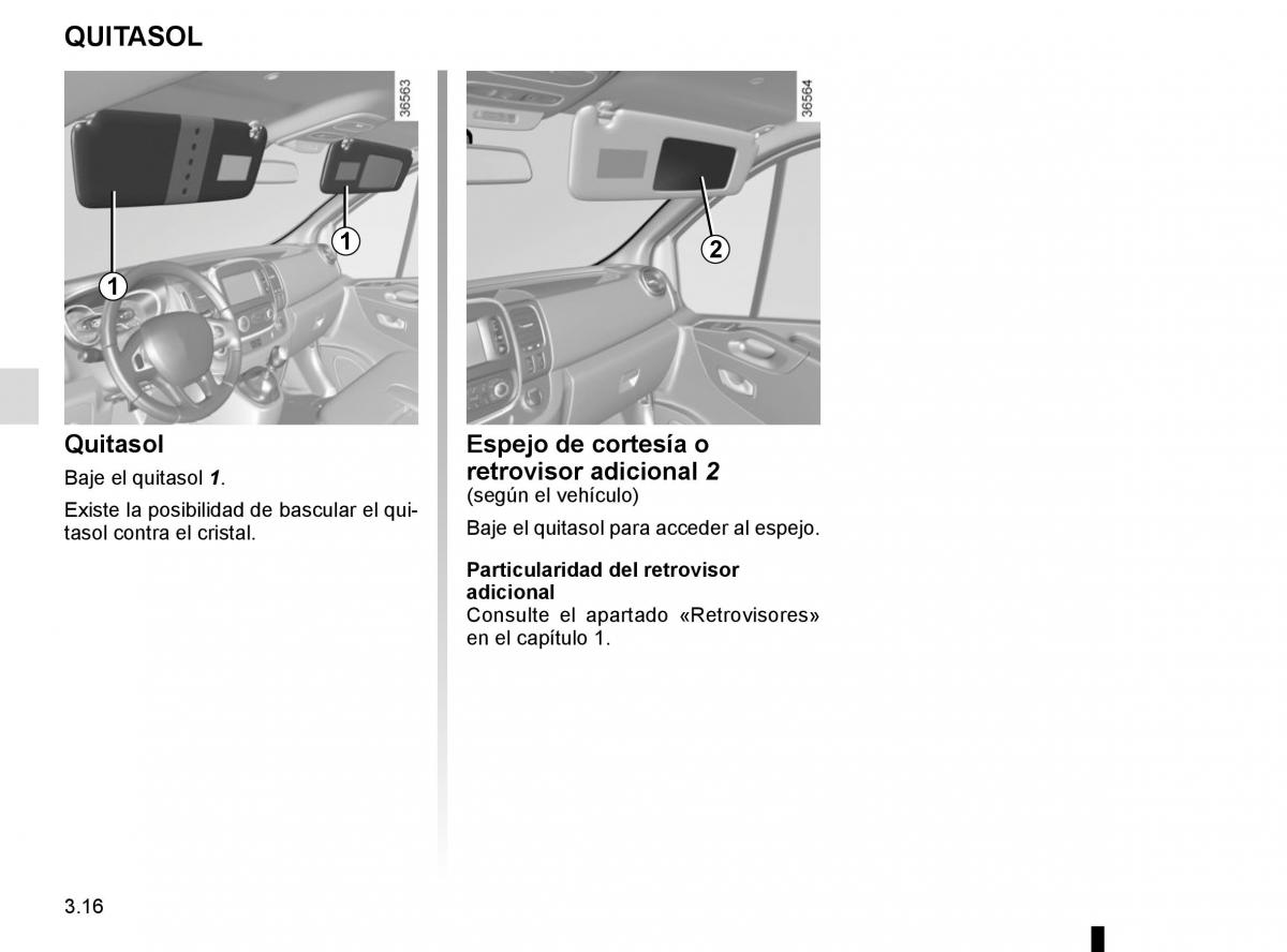 Renault Trafic III 3 manual del propietario / page 178