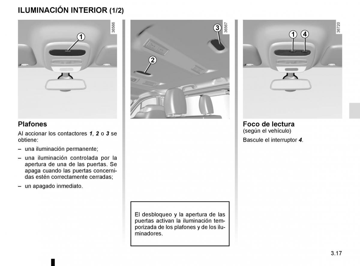 Renault Trafic III 3 manual del propietario / page 179