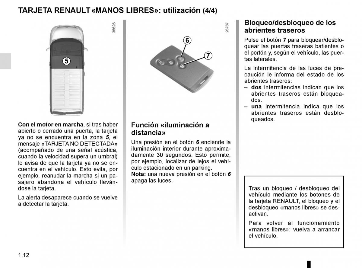 Renault Trafic III 3 manual del propietario / page 18