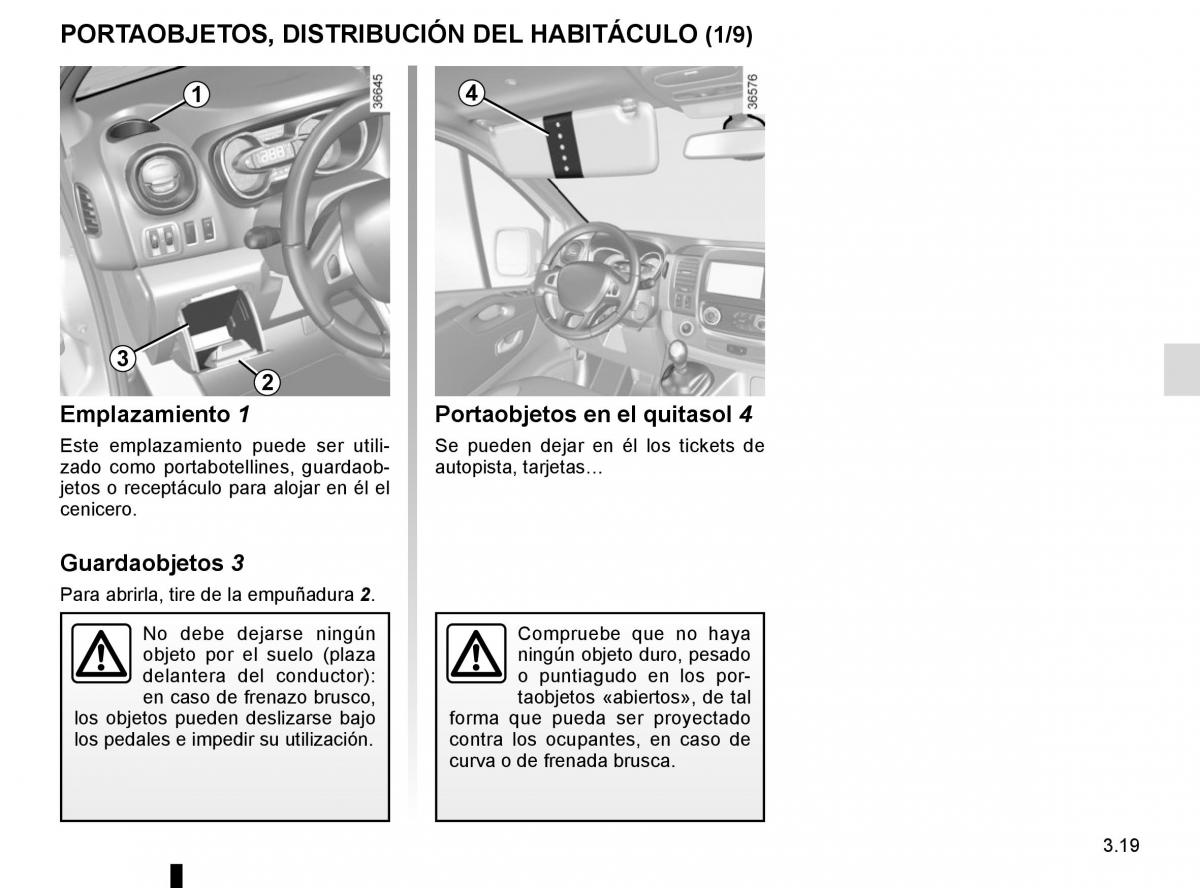 Renault Trafic III 3 manual del propietario / page 181