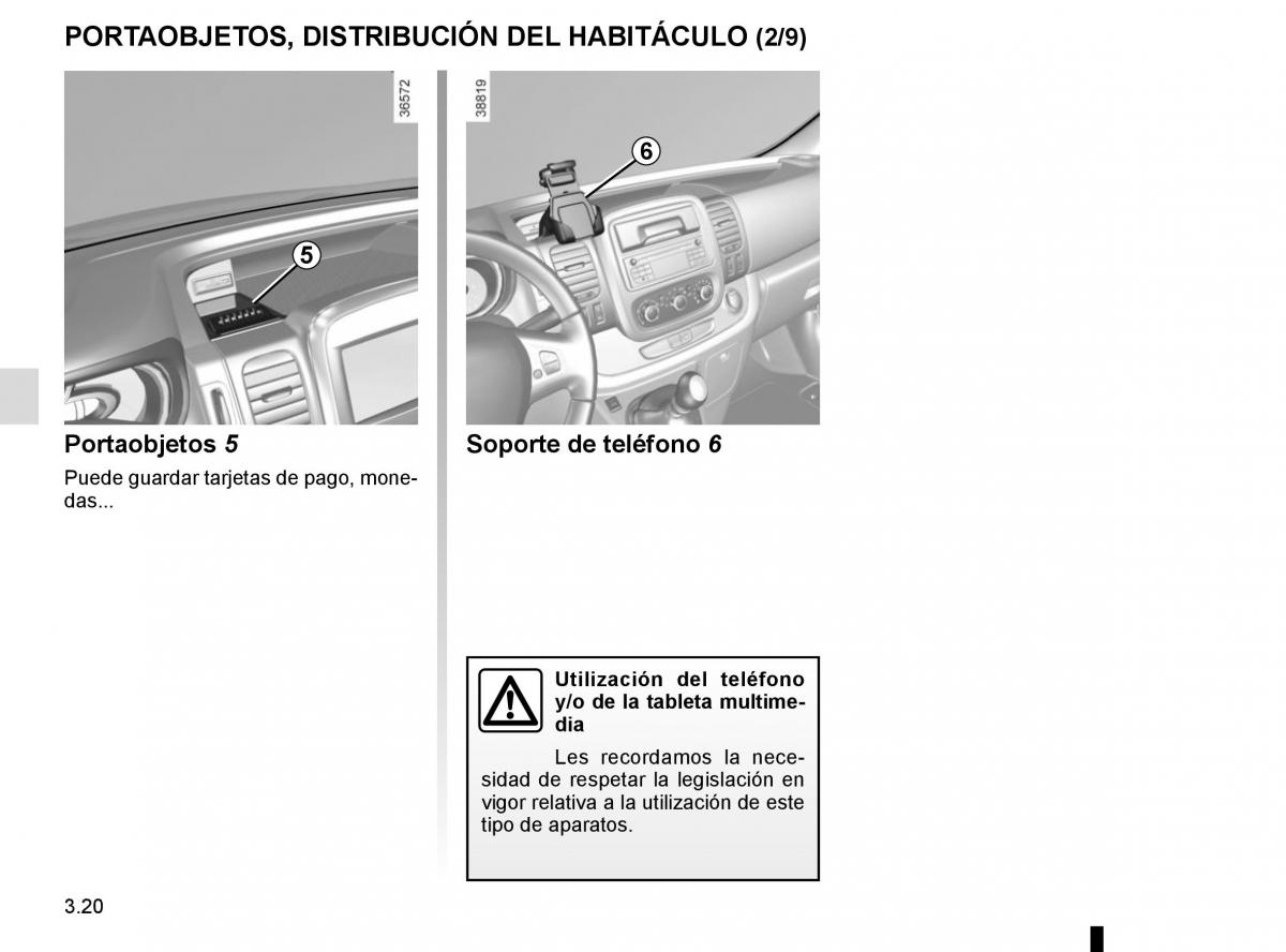 Renault Trafic III 3 manual del propietario / page 182