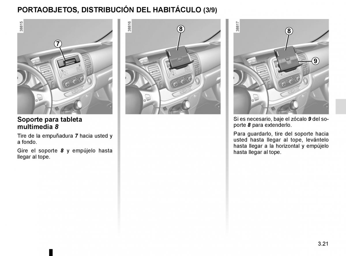 Renault Trafic III 3 manual del propietario / page 183