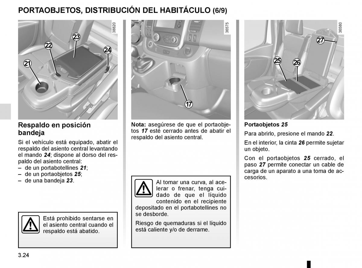 Renault Trafic III 3 manual del propietario / page 186