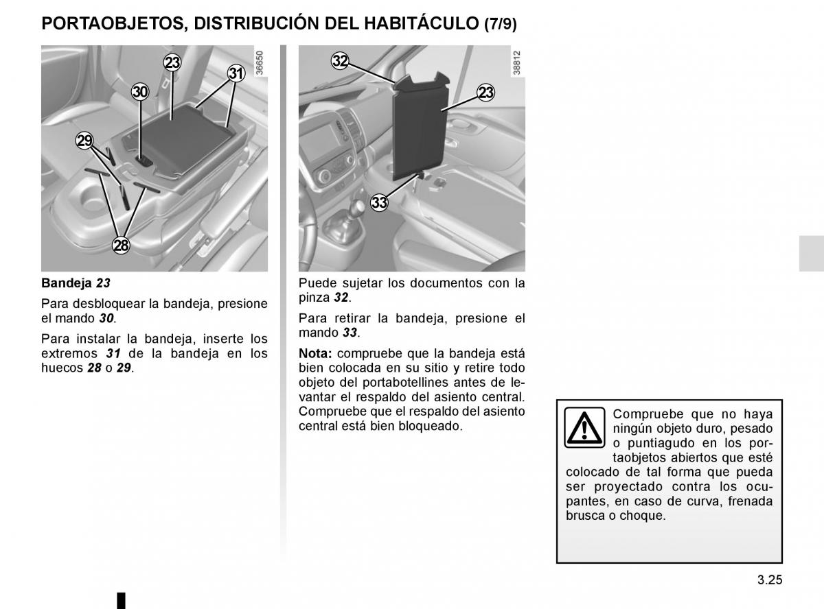 Renault Trafic III 3 manual del propietario / page 187