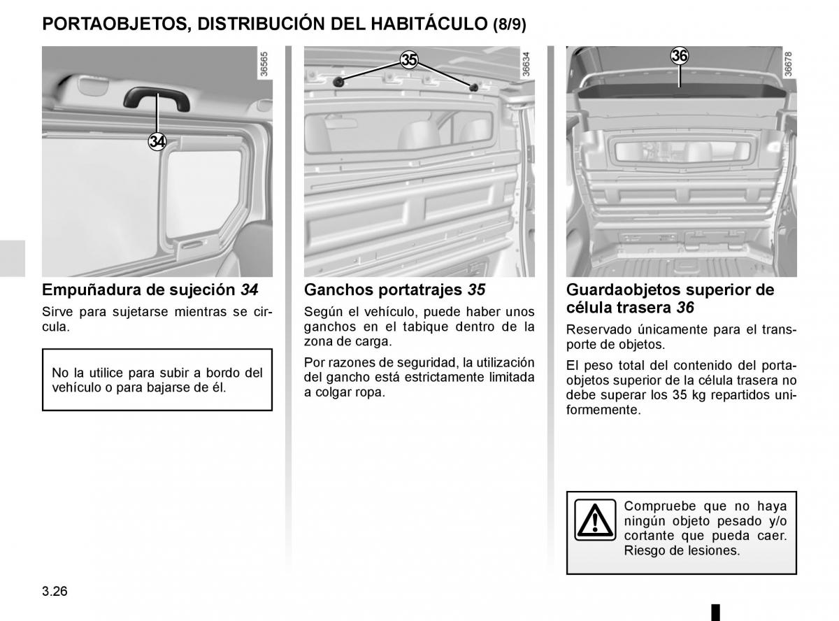 Renault Trafic III 3 manual del propietario / page 188