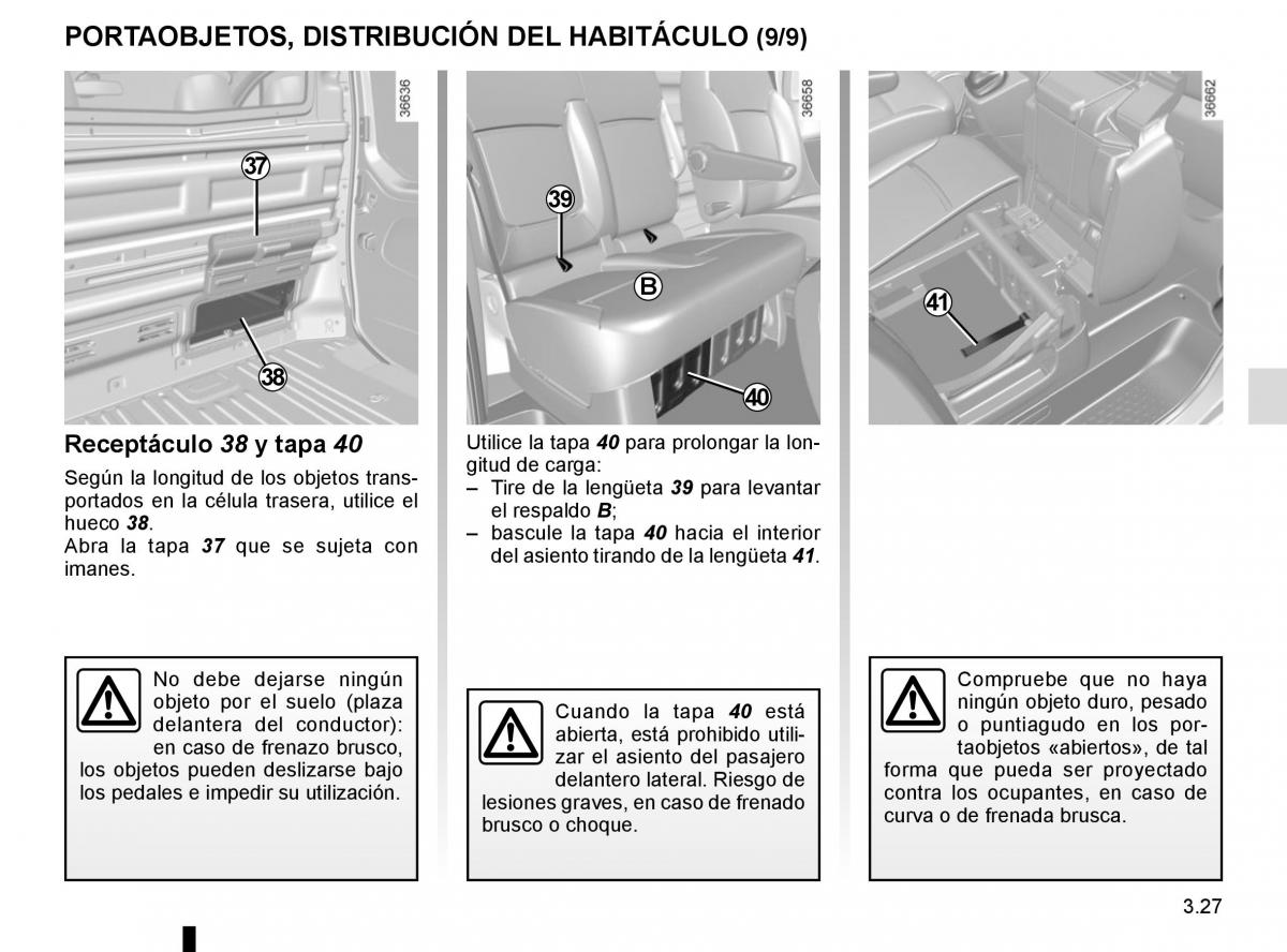 Renault Trafic III 3 manual del propietario / page 189