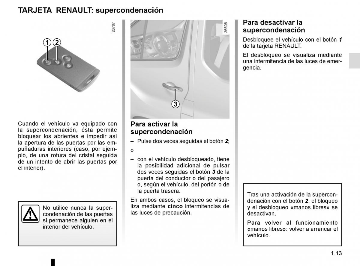 Renault Trafic III 3 manual del propietario / page 19