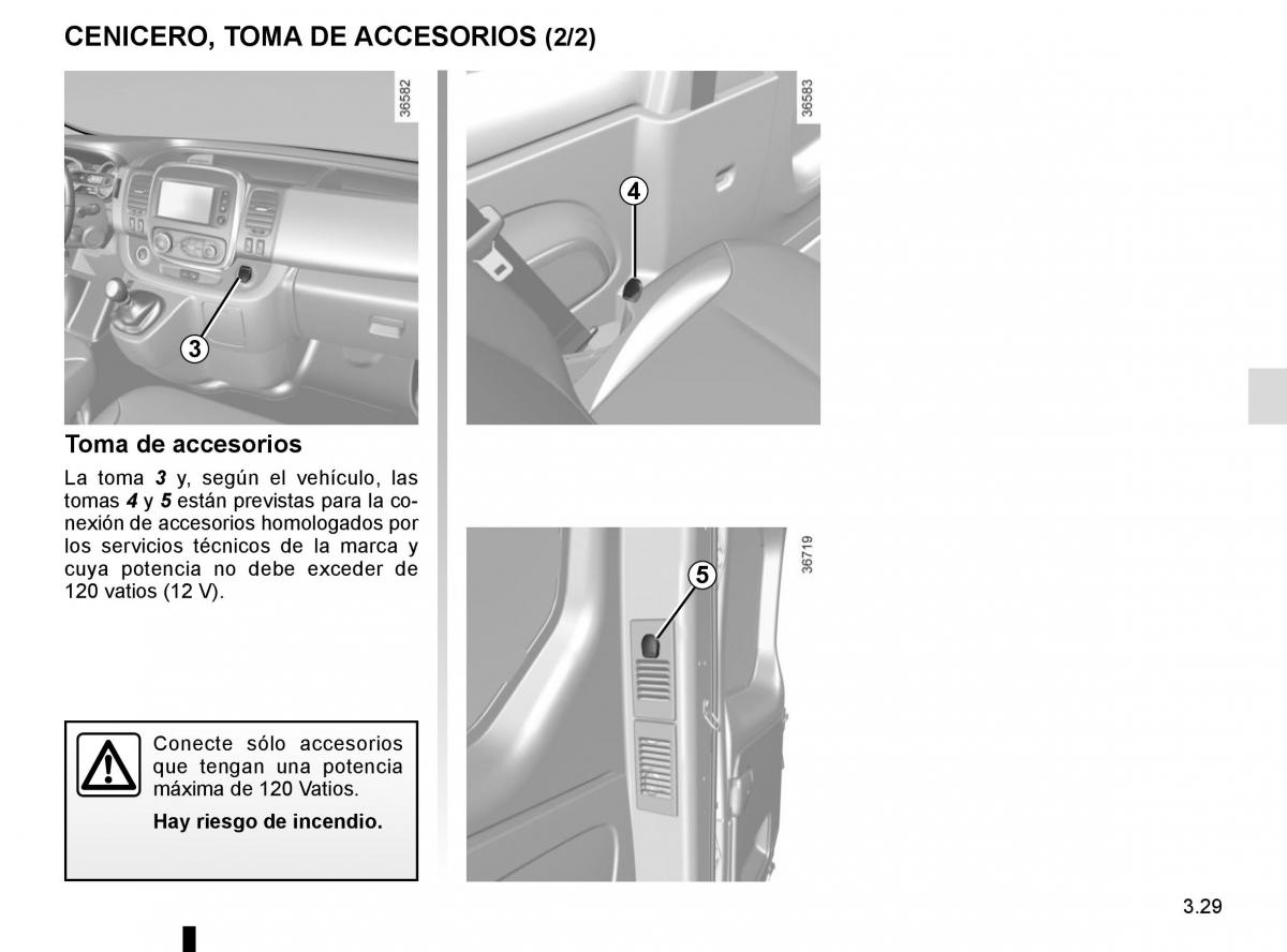 Renault Trafic III 3 manual del propietario / page 191