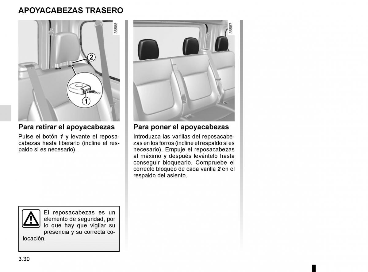 Renault Trafic III 3 manual del propietario / page 192