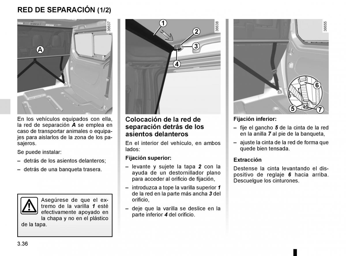 Renault Trafic III 3 manual del propietario / page 198