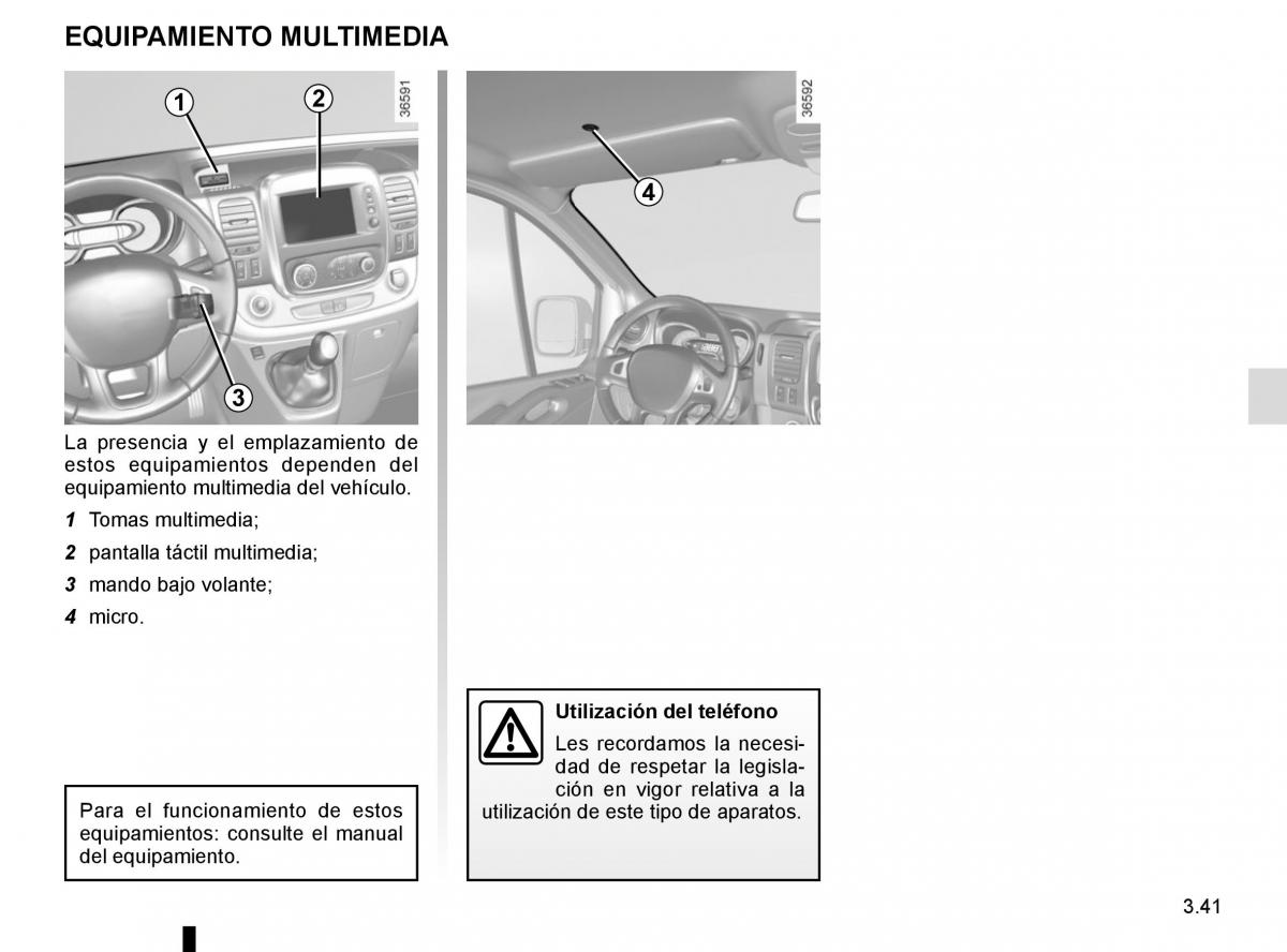 Renault Trafic III 3 manual del propietario / page 203