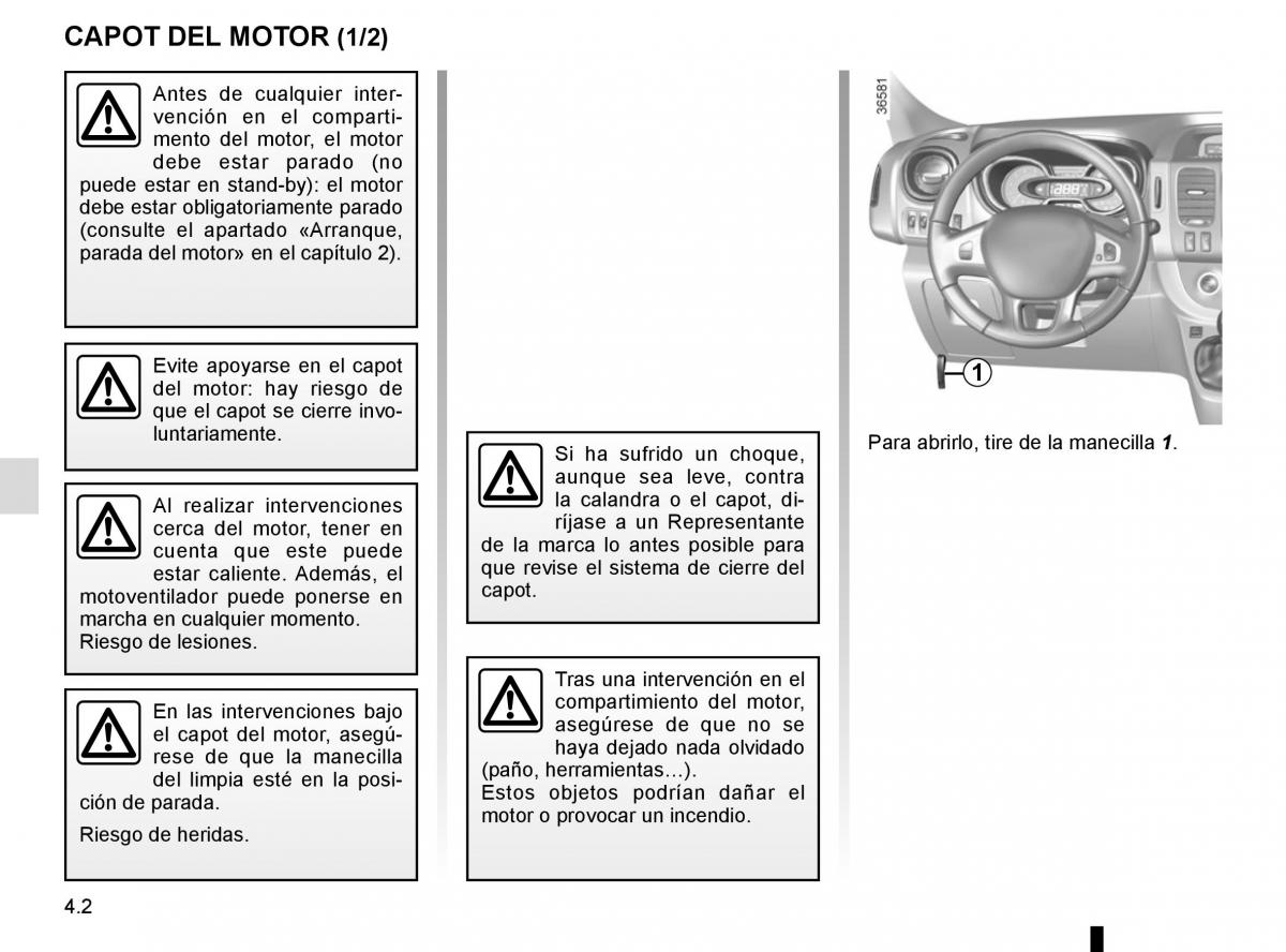 Renault Trafic III 3 manual del propietario / page 206