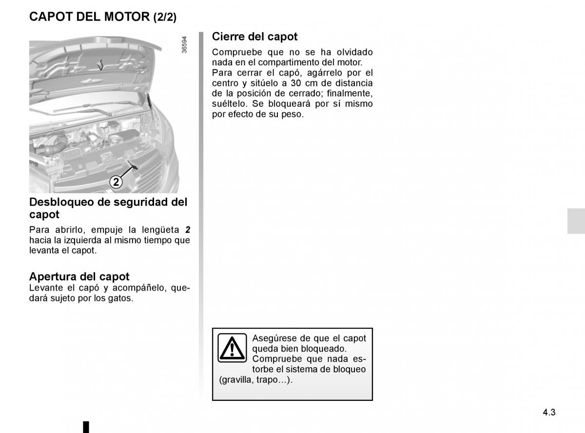 Renault Trafic III 3 manual del propietario / page 207